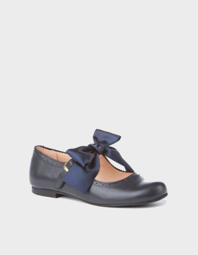 Zapato Colegial niña MERCEDITAS con Lazo