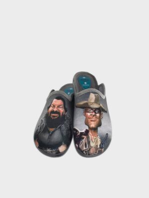 Zapatillas de casa para hombre Pistoleros famosos color gris