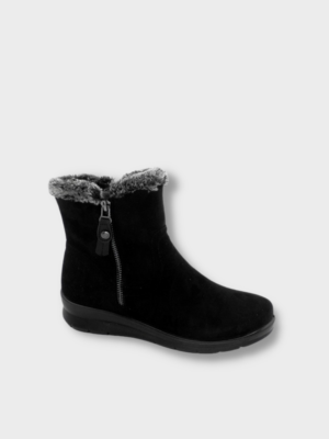 Botines cómodos para mujer forrados de pelo Amarpies marron