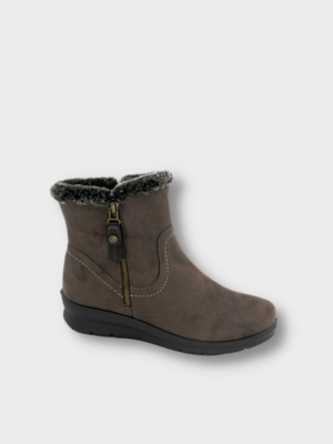 Botines cómodos para mujer forrados de pelo Amarpies marron